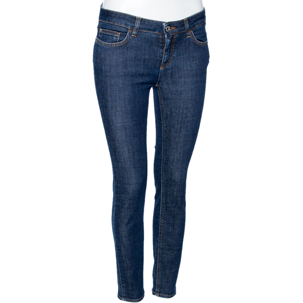 

Dolce & Gabbana Blue Denim Queen Embroidered Pretty Fit Jeans