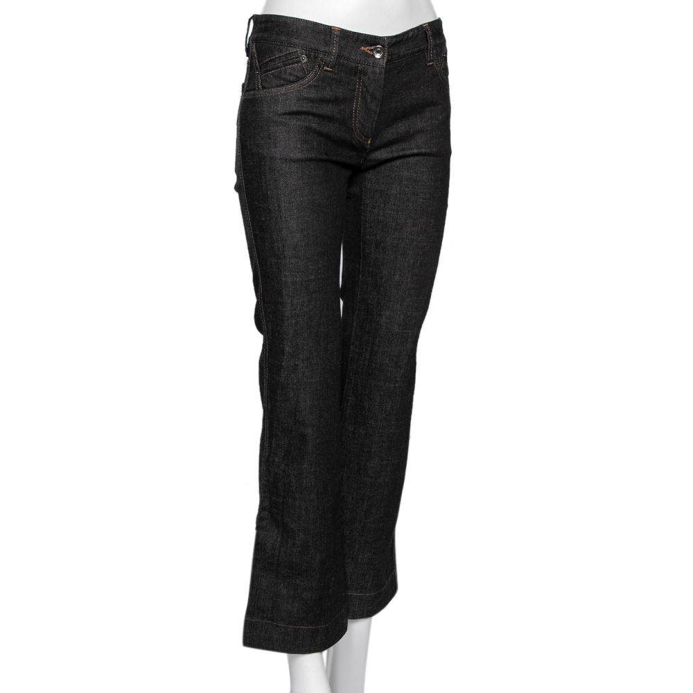 

Dolce & Gabbana Charcoal Grey Denim Straight Leg Jeans