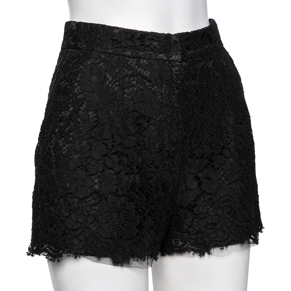 

Dolce & Gabbana Black Lace Shorts