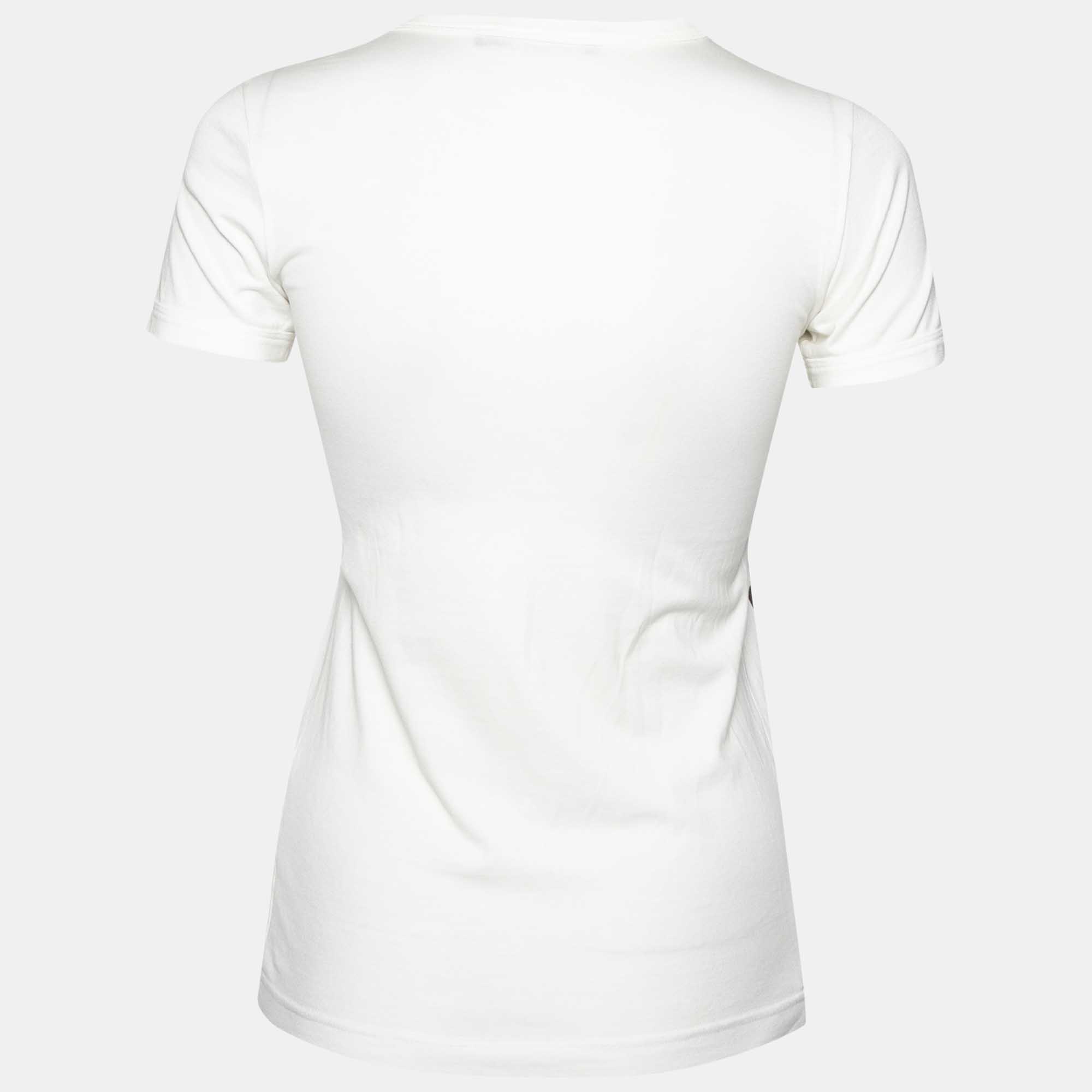 

Dolce & Gabbana Ivory Al Pacino Scarface Printed Cotton Short Sleeve T-Shirt, White