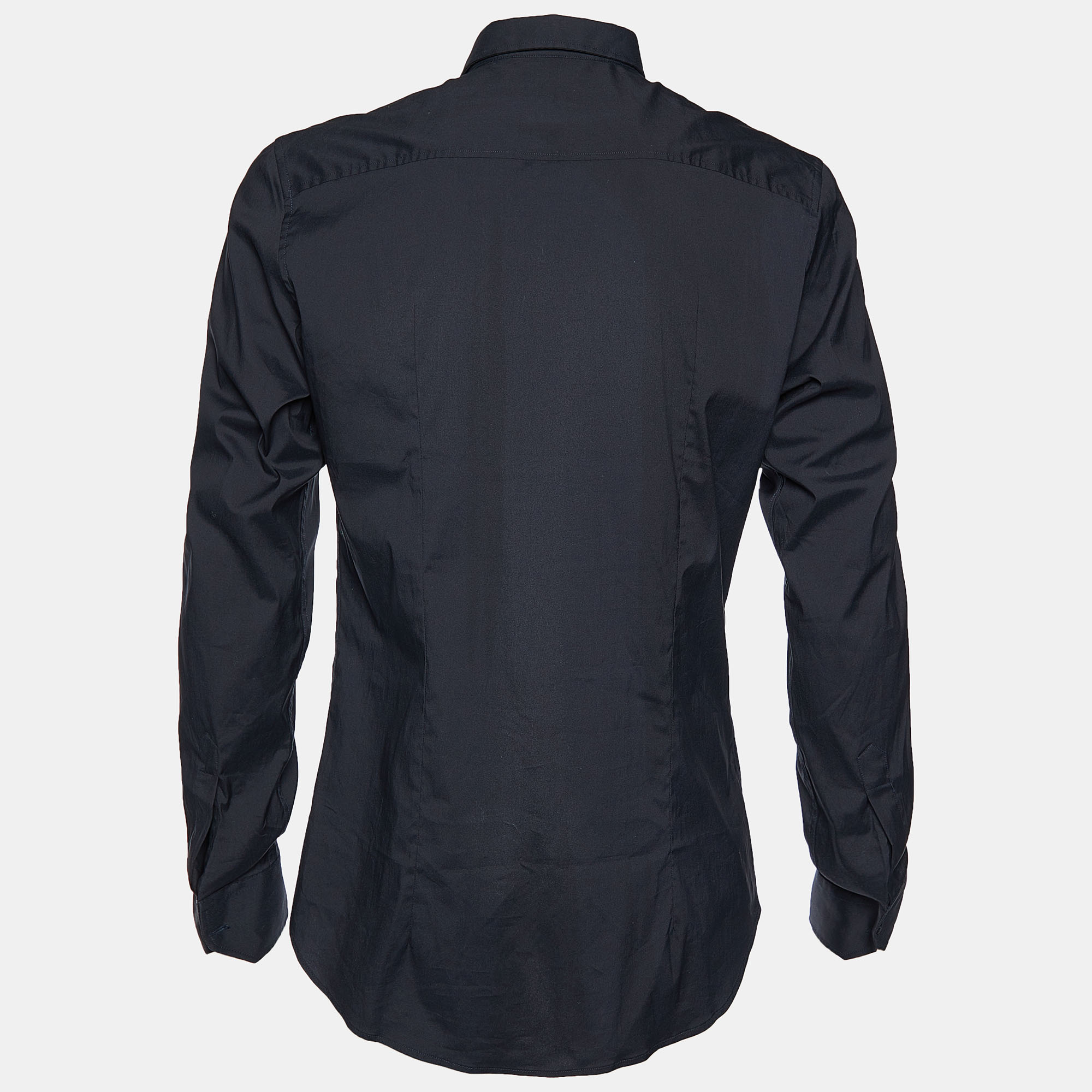 

Dolce & Gabbana Black Cotton Long Sleeve Shirt