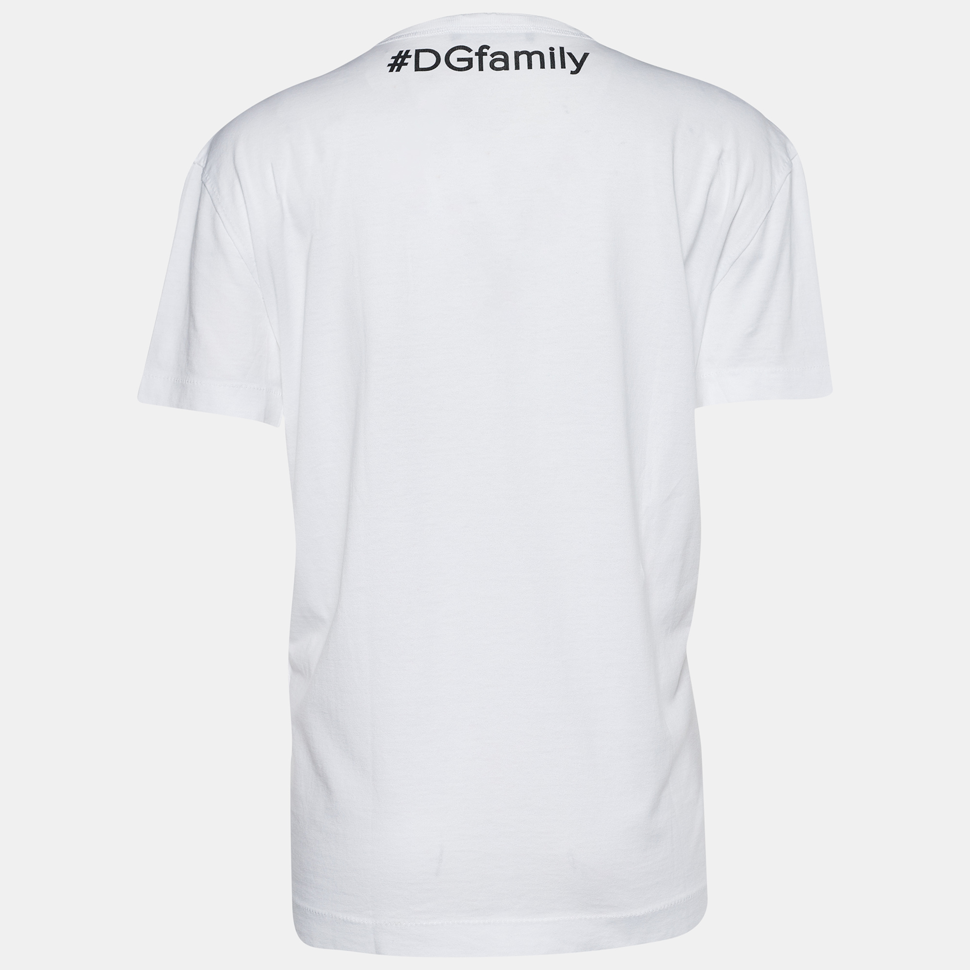 

Dolce & Gabbana White Save the Queen Embellished T-Shirt