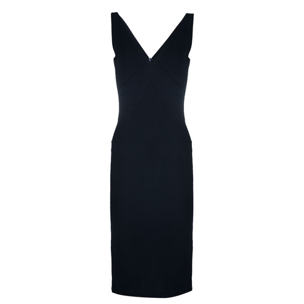 Dolce and Gabbana V-neck Fitted Dress S