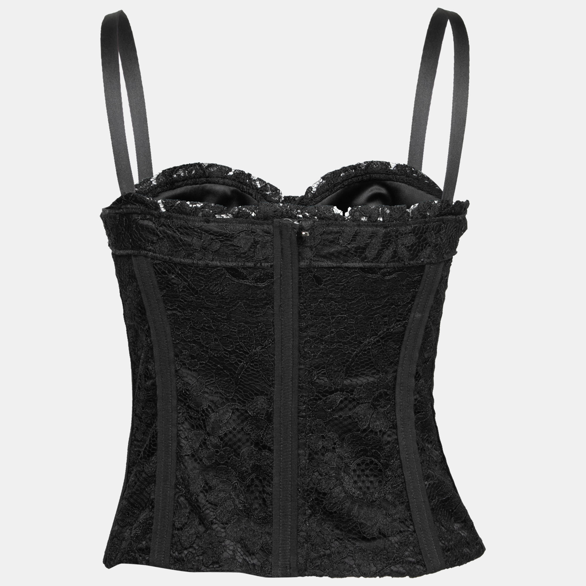 

Dolce & Gabbana Black Lace Corset Top