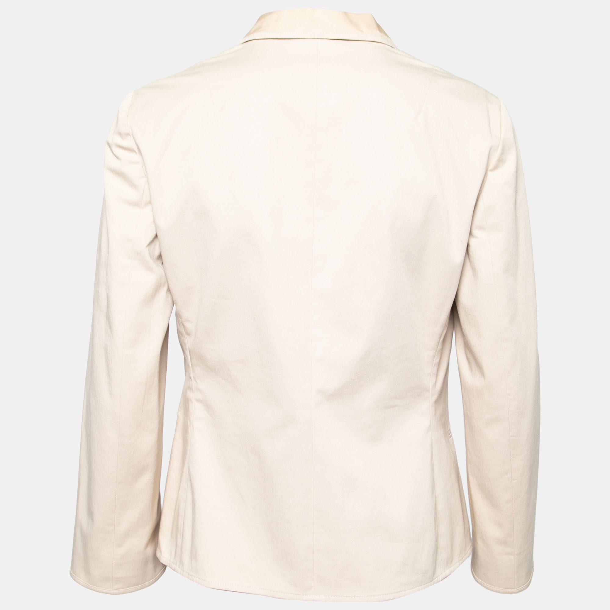 

Dolce & Gabbana Beige Cotton Single Breasted Blazer