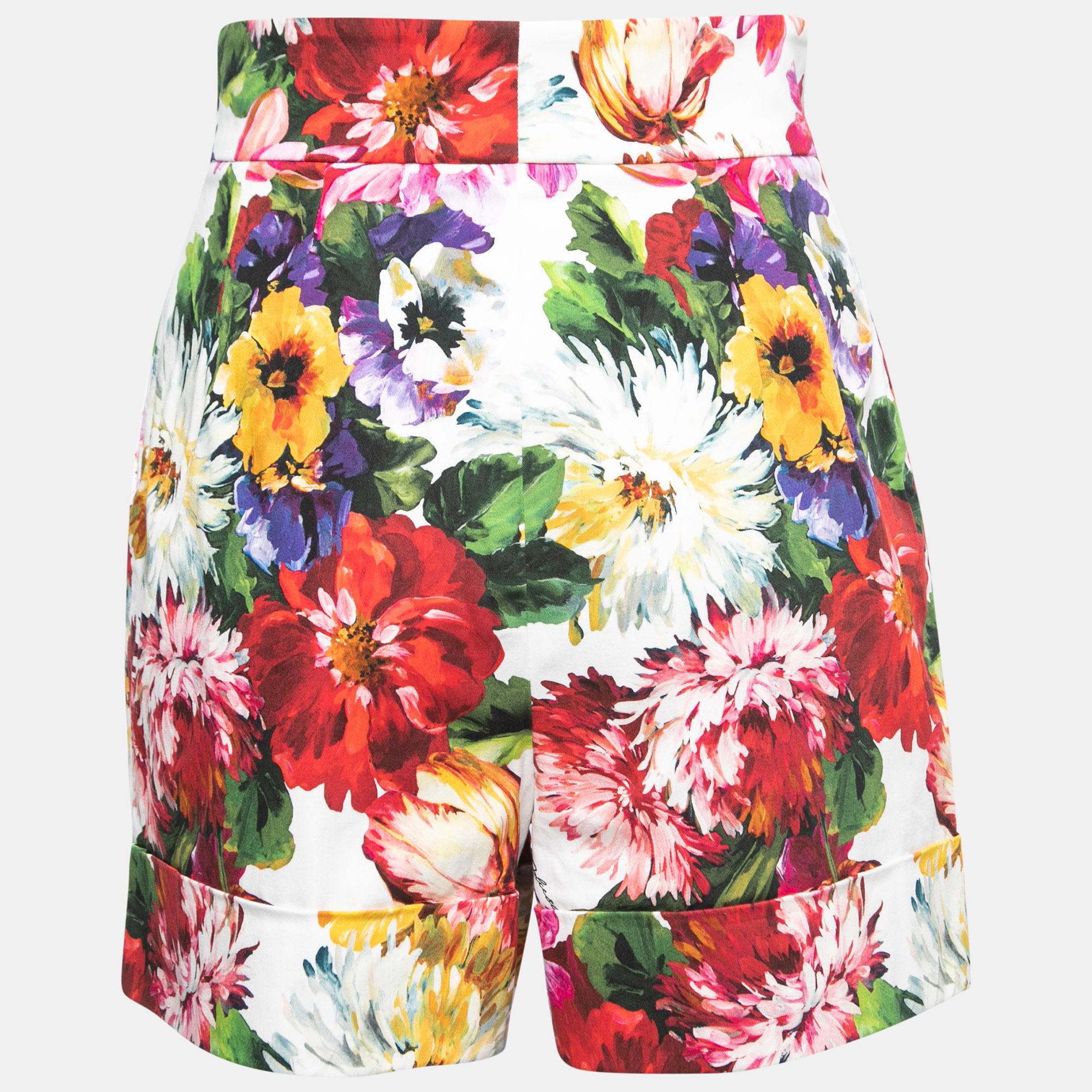 

Dolce & Gabbana Multicolor Floral Printed Cotton Shorts