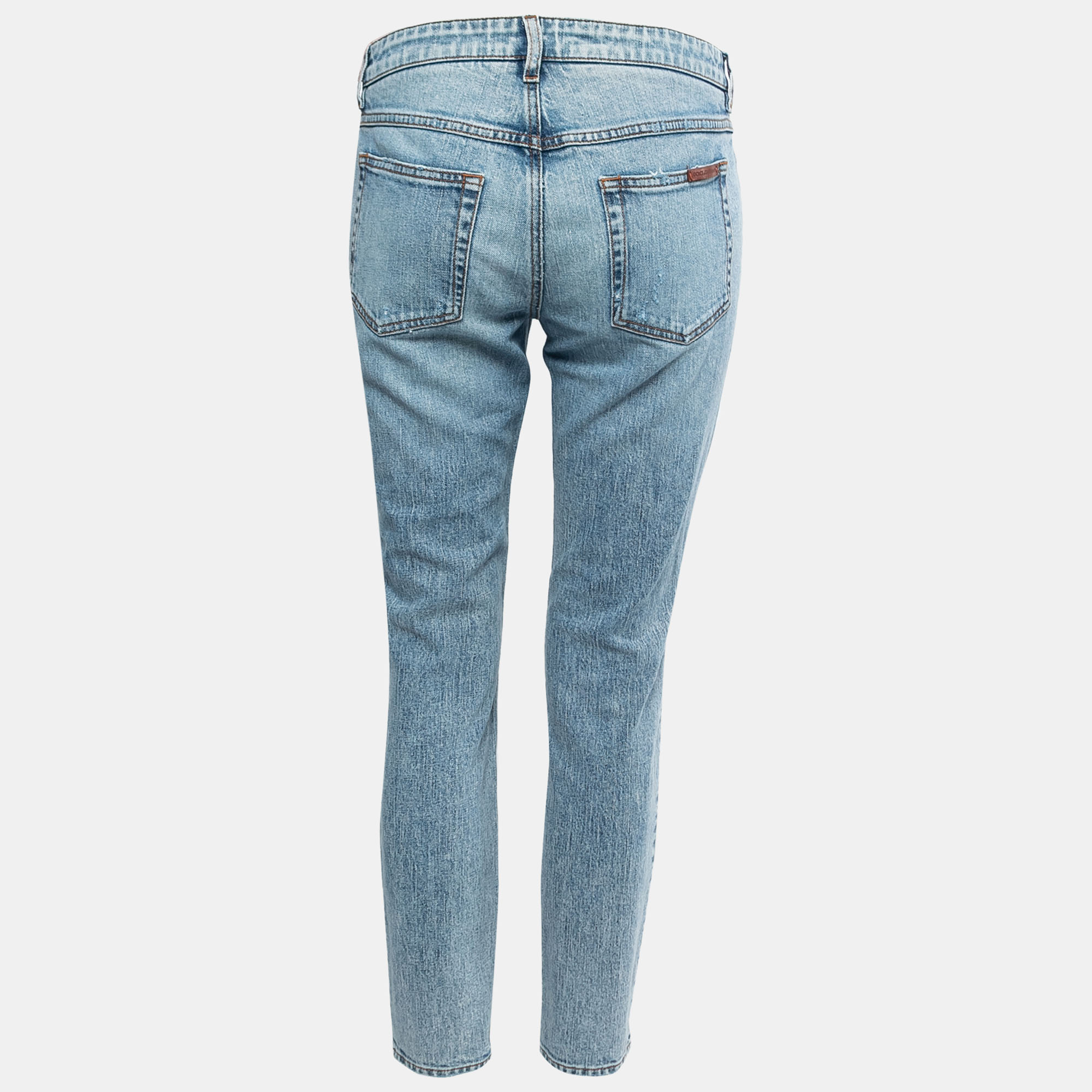

Dolce & Gabbana Blue Distressed Denim Pretty Fit Jeans  Waist 32