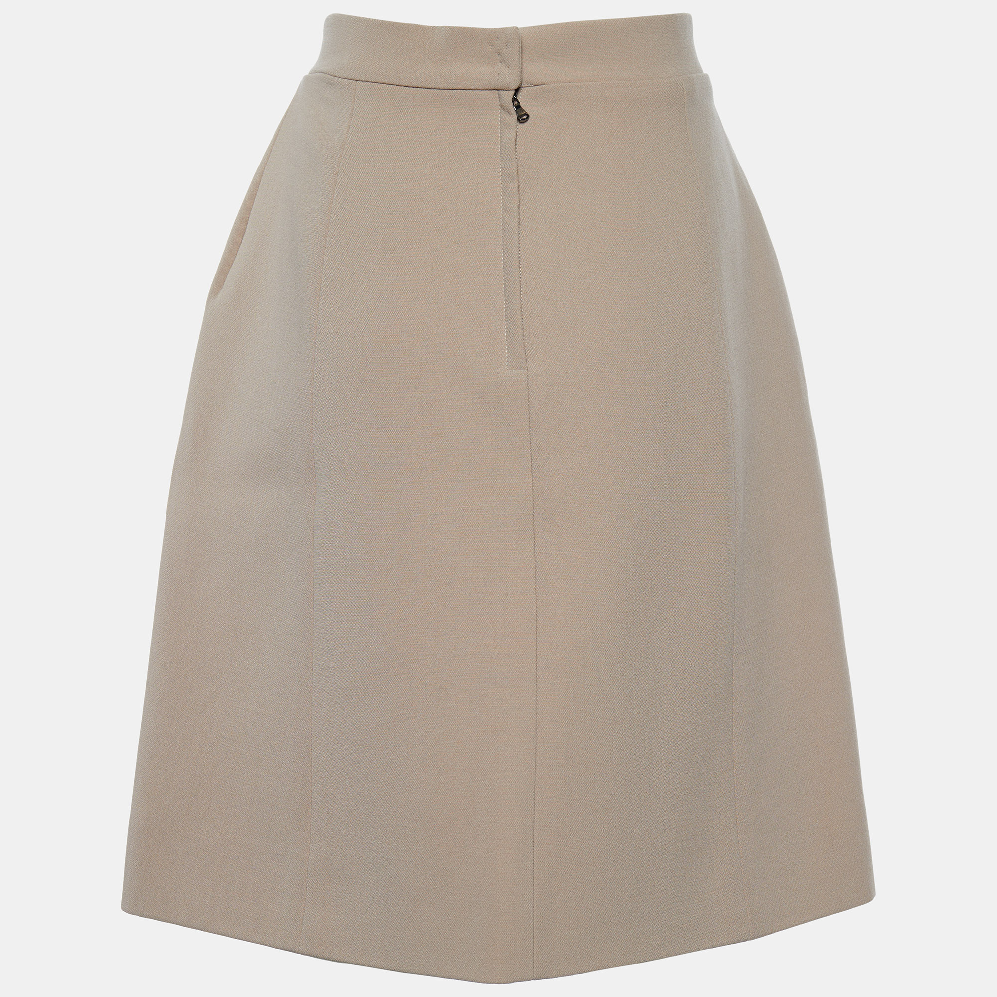 

Dolce & Gabbana Light Brown Wool Pencil Skirt