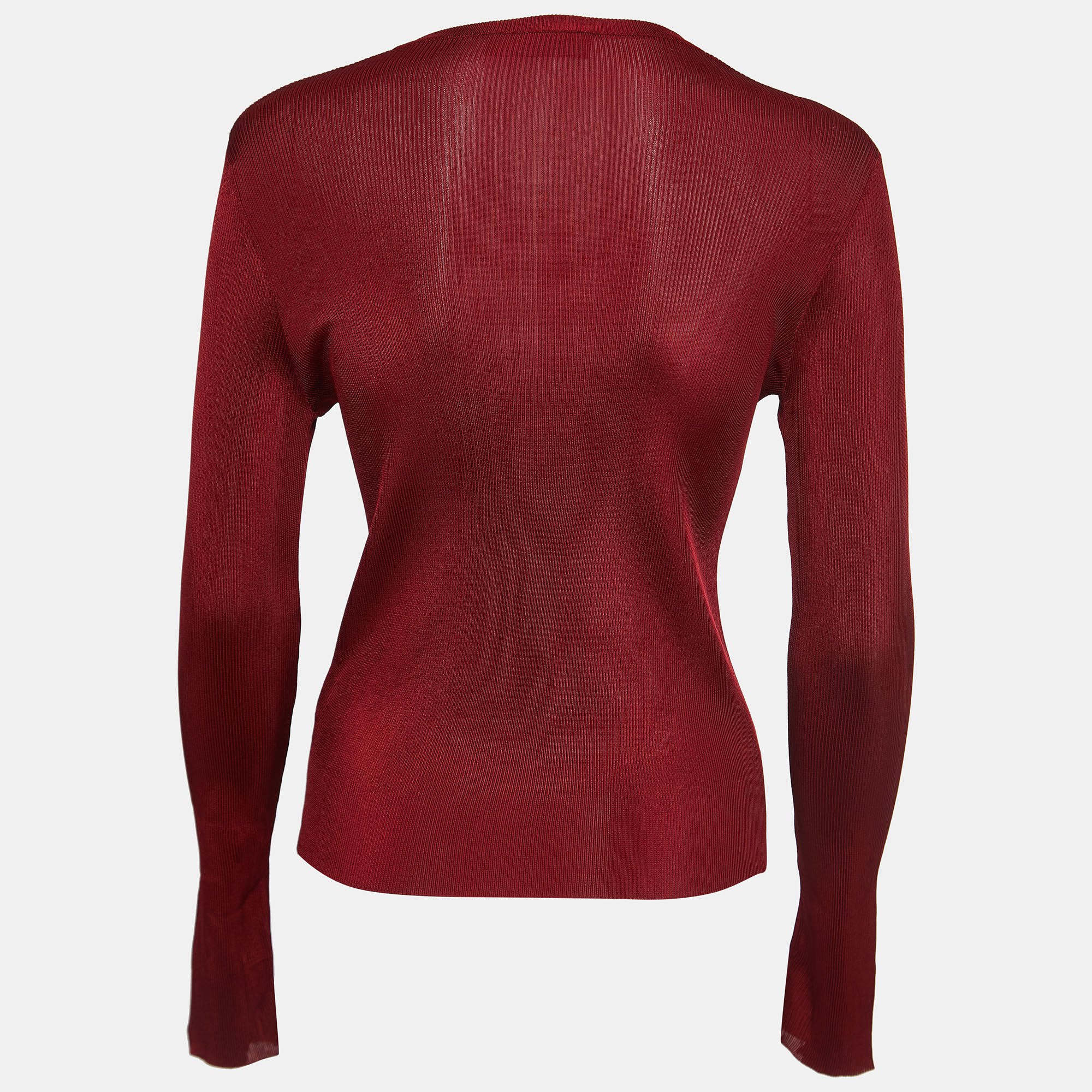 

Dolce & Gabbana Red Knit Button Front Cardigan