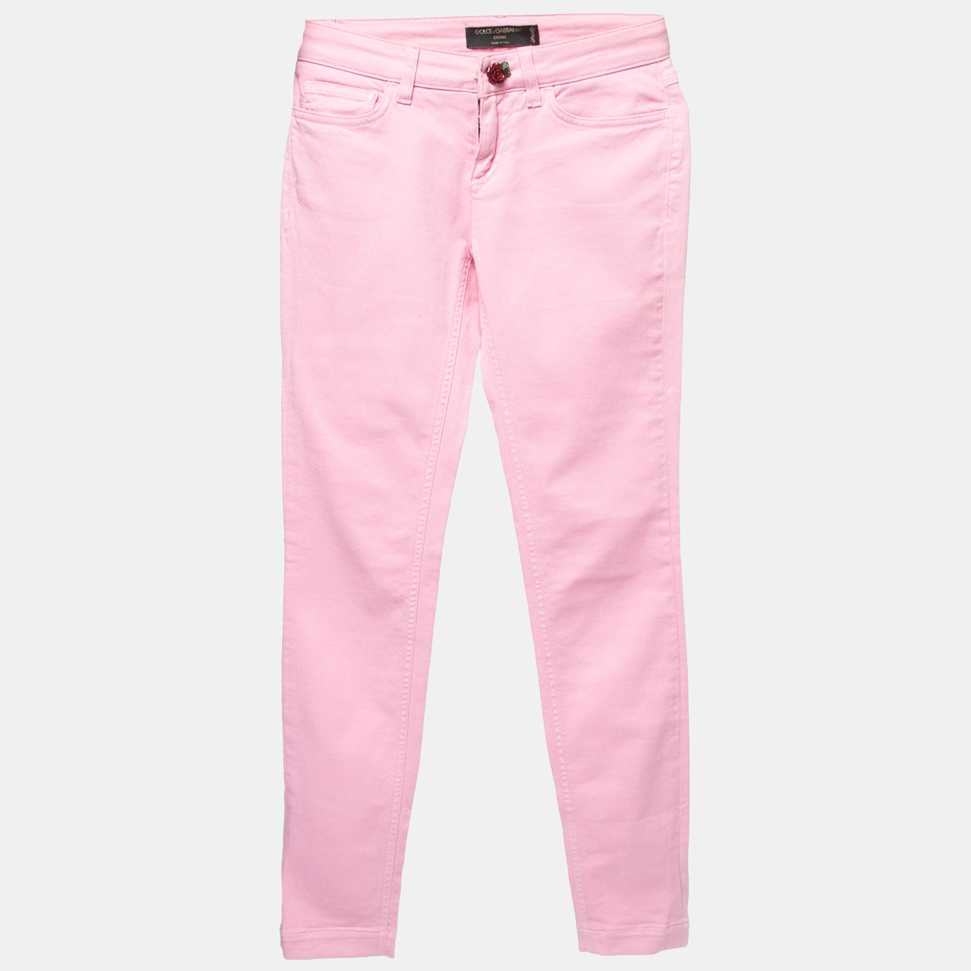 

Dolce & Gabbana Pink Denim Pretty Jeans XS Waist 26"