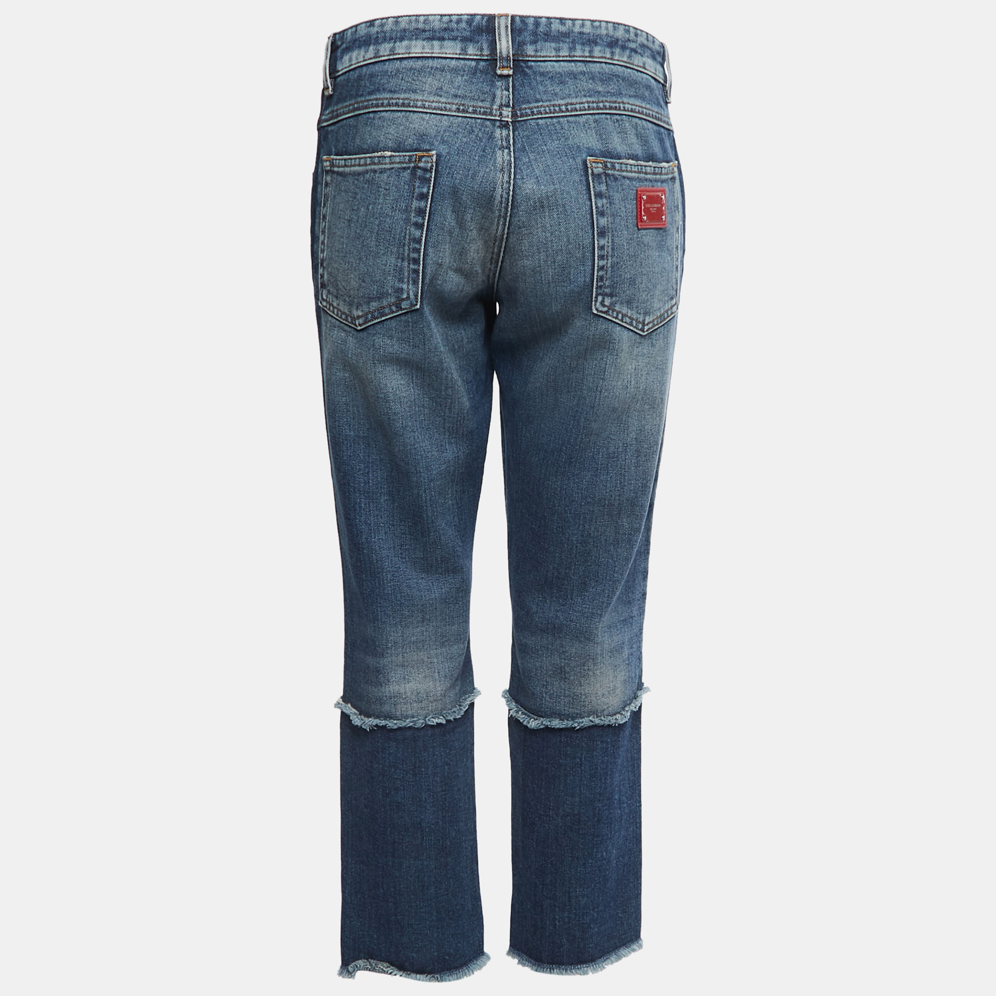 

Dolce & Gabbana Blue Washed & Ripped Denim Jeans  Waist 30