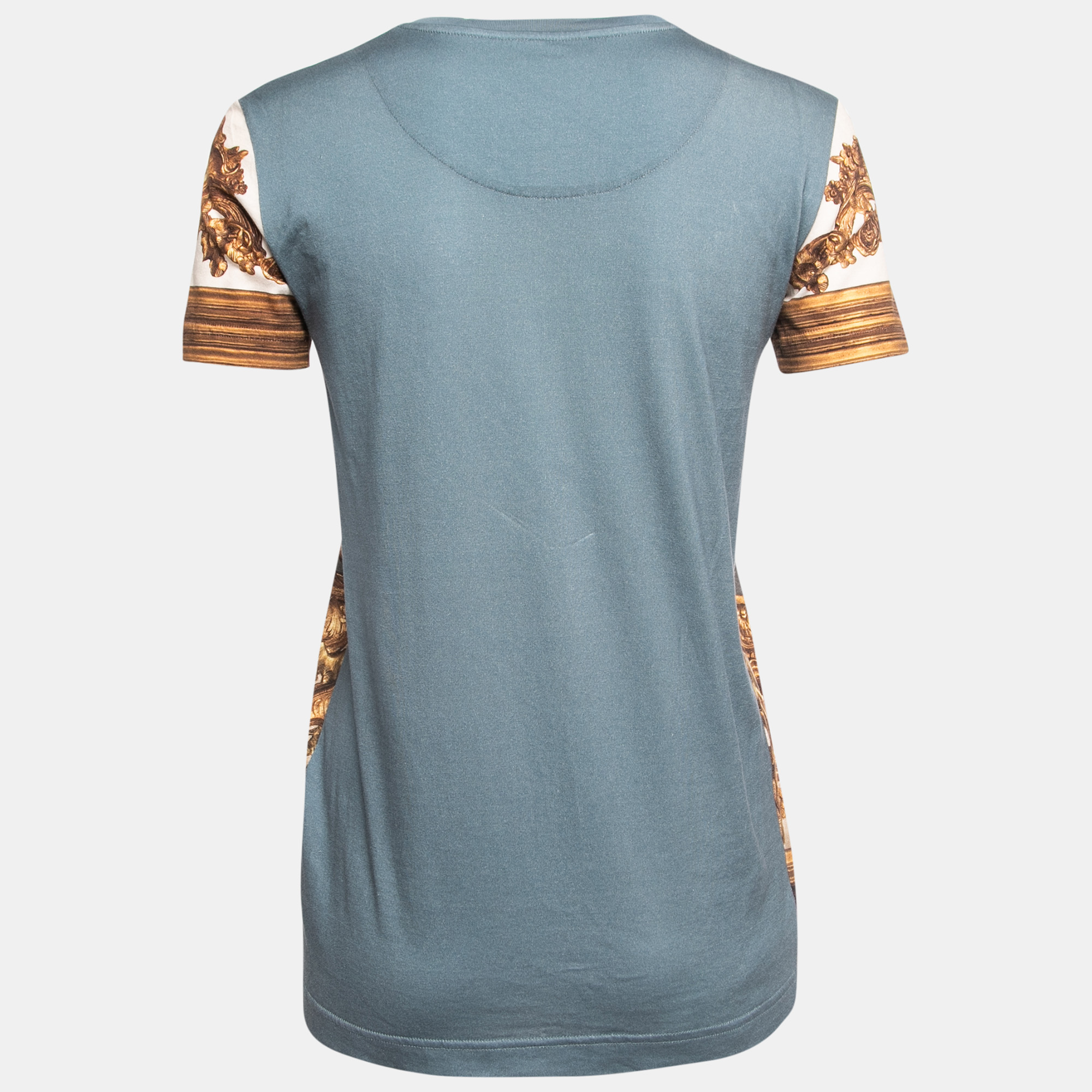 

Dolce & Gabbana Grey Angel Print Cotton Crew Neck T-Shirt