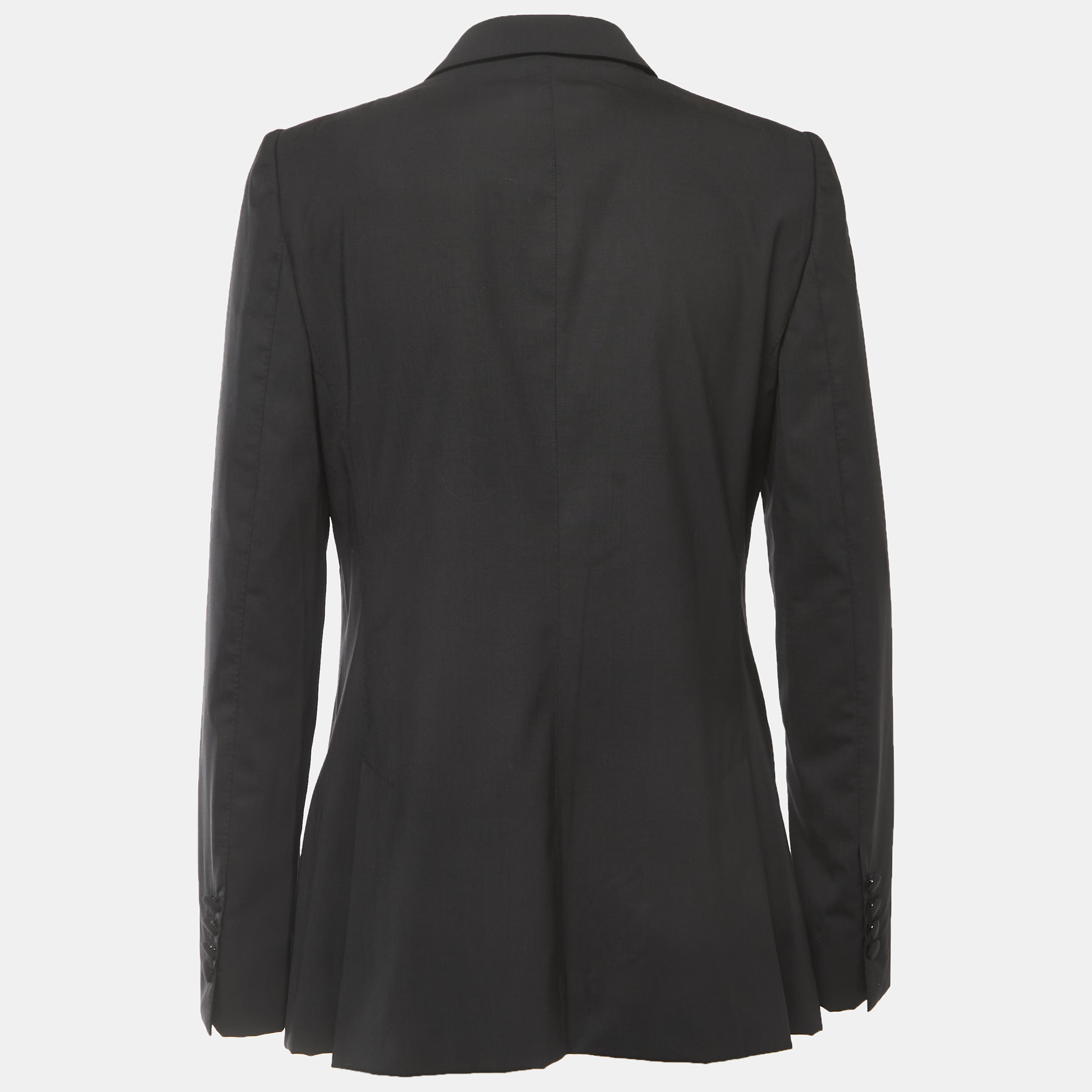 

Dolce & Gabbana Black Wool Single Breasted Blazer