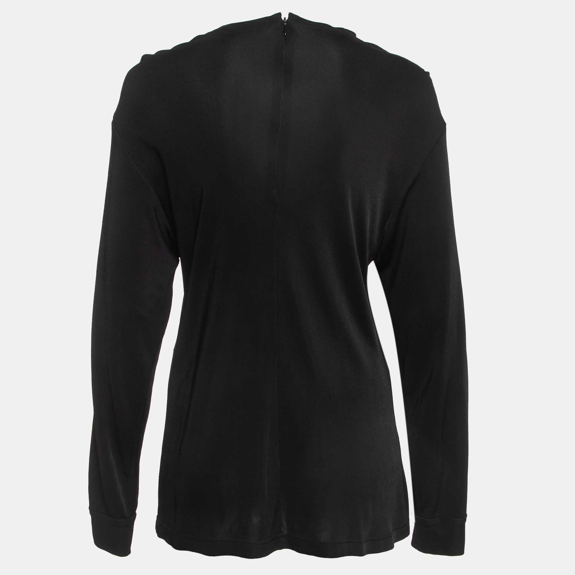 

Dolce & Gabbana Black Jersey Sequined Top