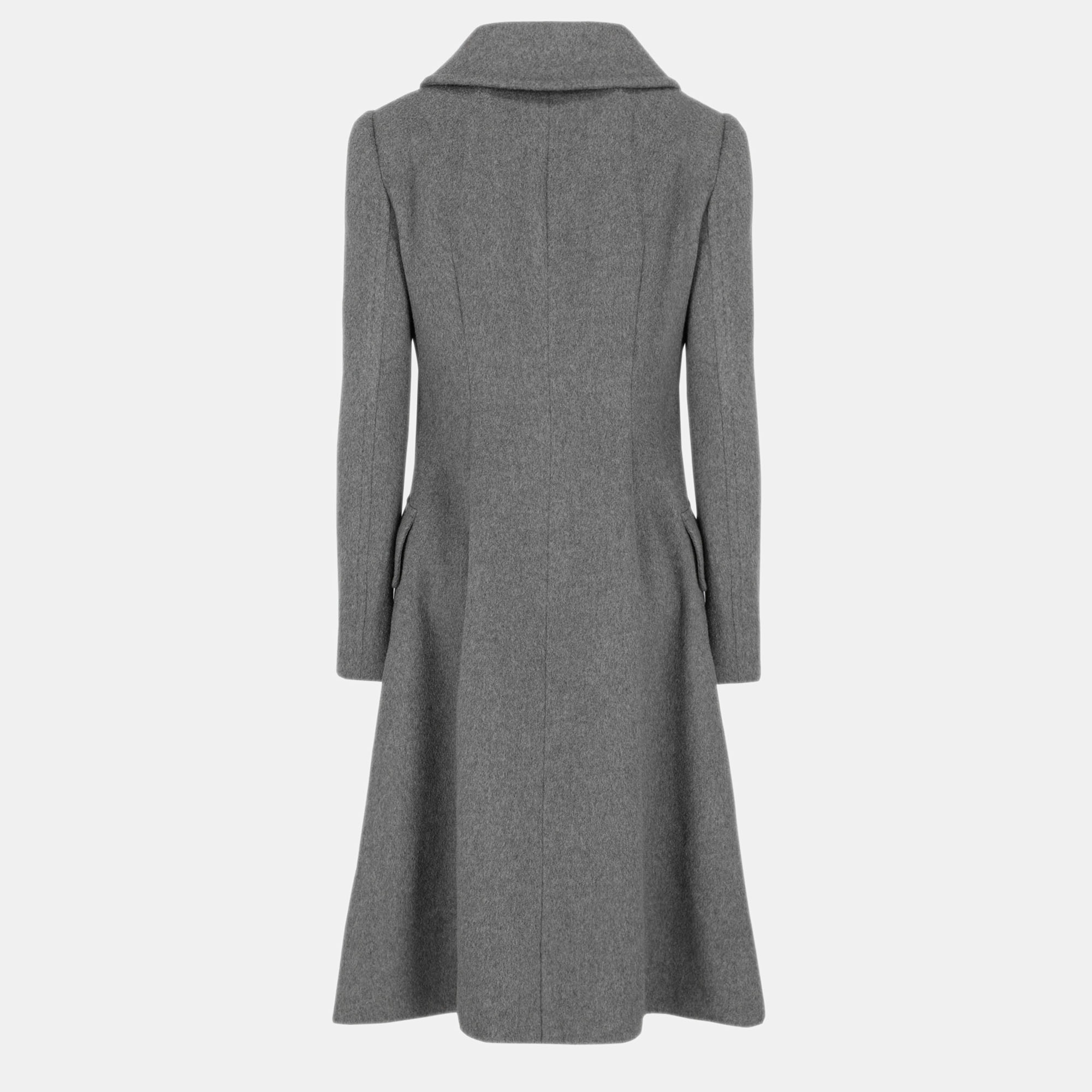 

Dolce & Gabbana Women's Wool Coat - Grey