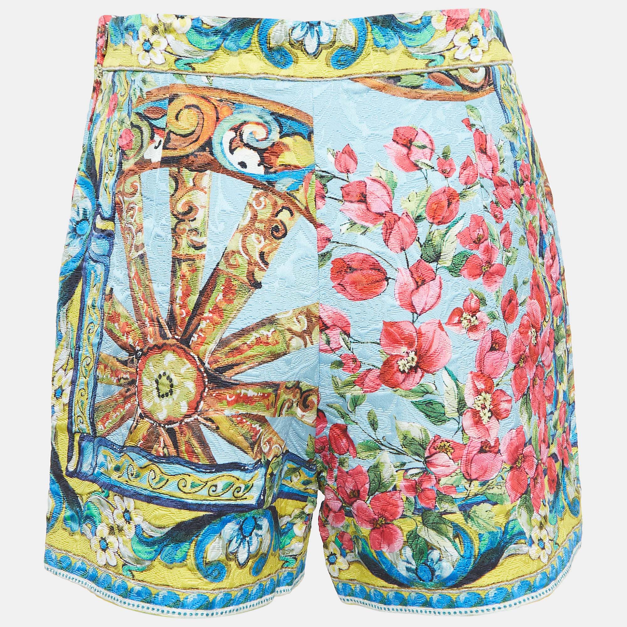 

Dolce & Gabbana Multicolor Printed Jacquard Shorts