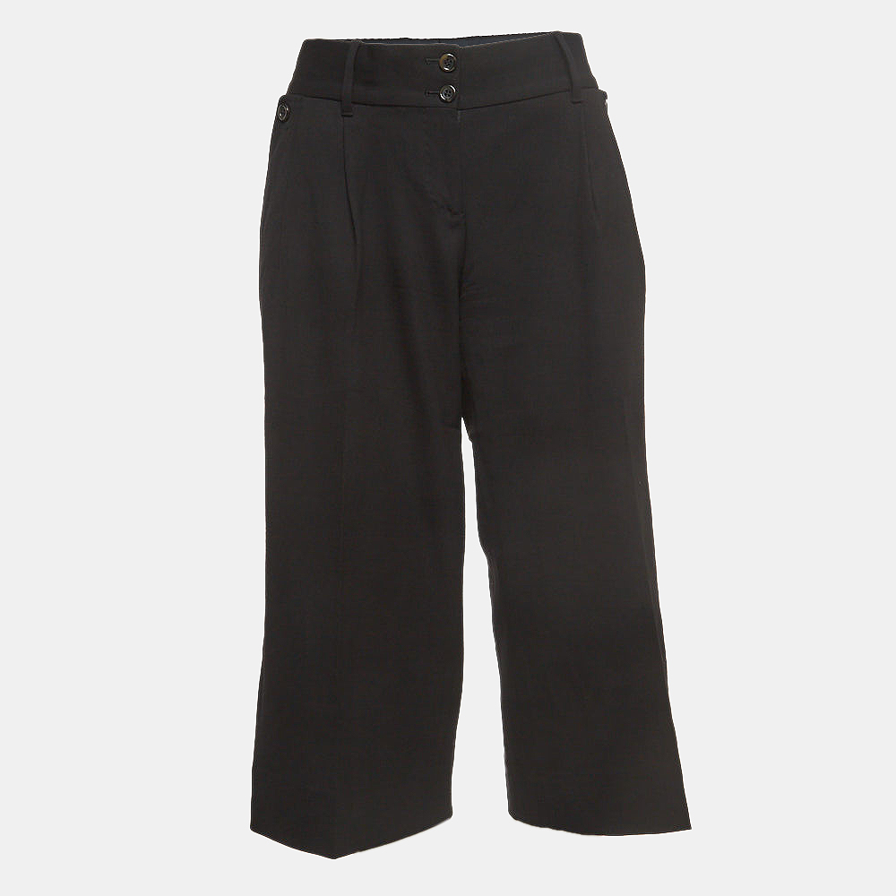 

Dolce & Gabbana Black Wool Tailored Bermuda Shorts
