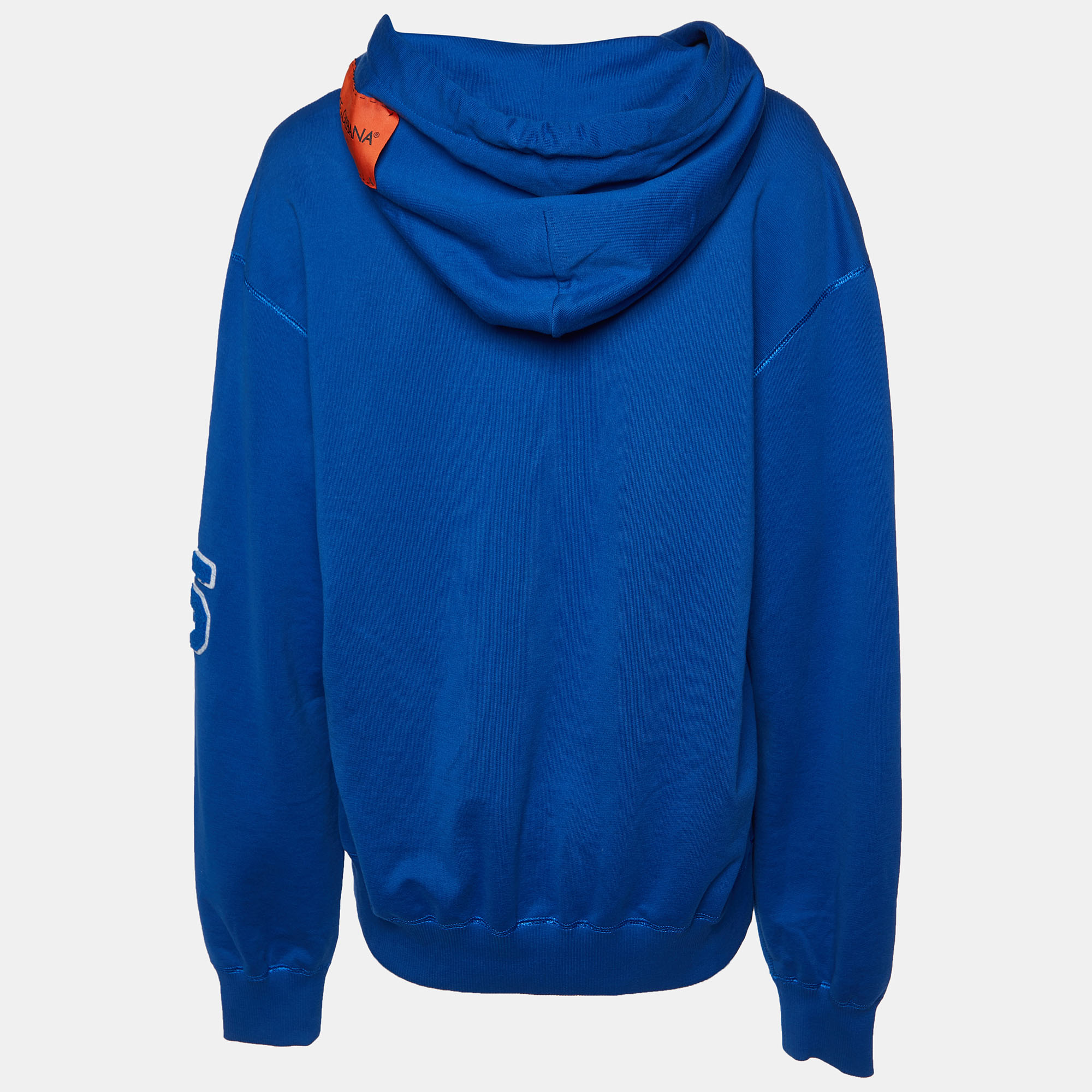 

Dolce & Gabbana Blue Queen of Heart Cotton Hooded Sweatshirt