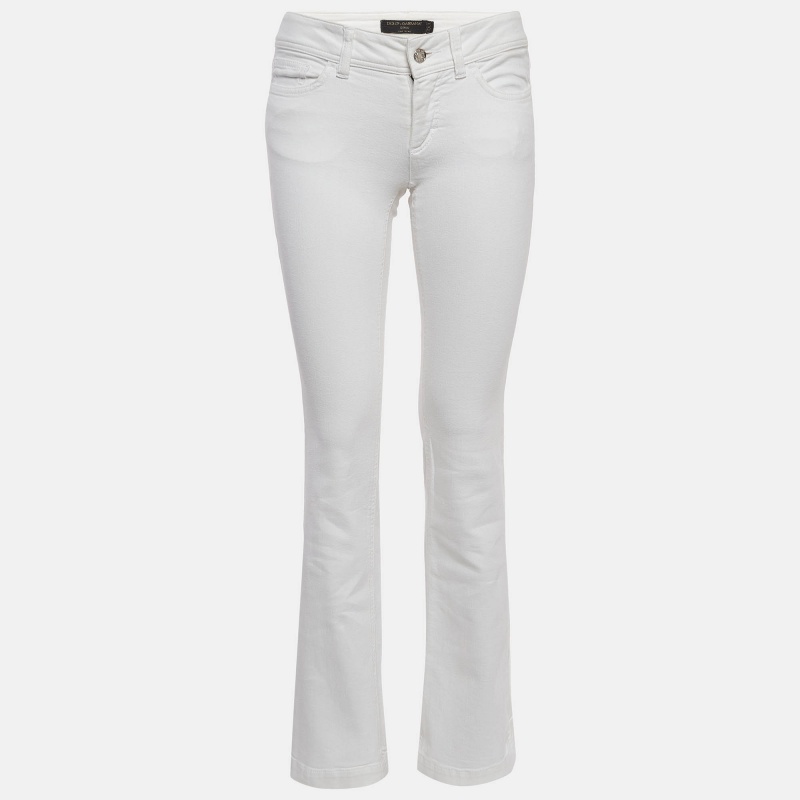 

Dolce & Gabbana White Denim Flared Jeans  Waist 25