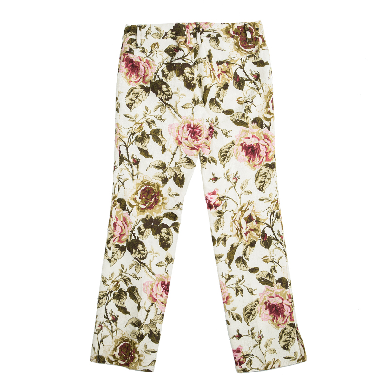 

Dolce and Gabbana Multicolor Floral Printed Pants