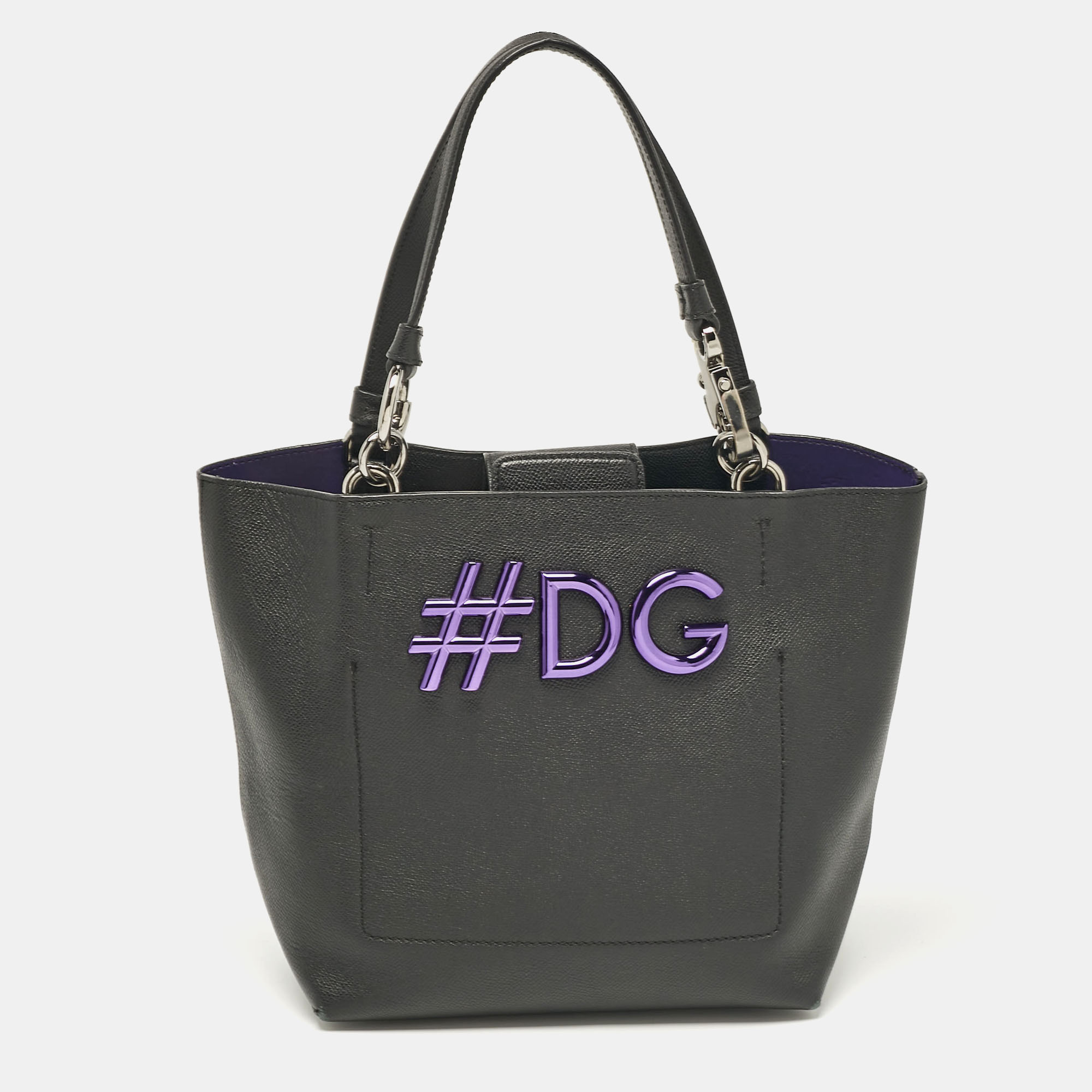 

Dolce & Gabbana Black Leather Beatrice Tote