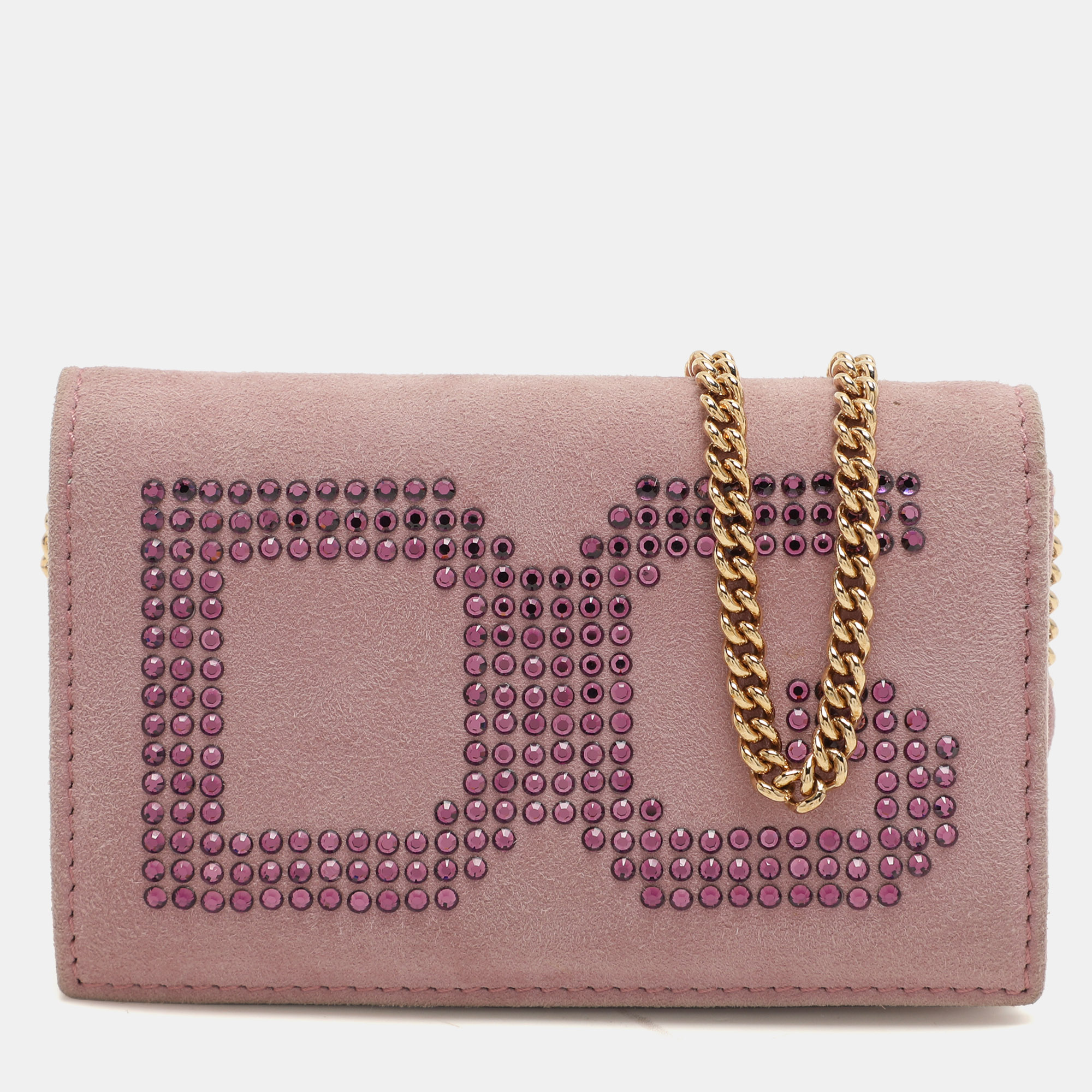 

Dolce & Gabbana Lilac Suede Wallet On Chain, Purple