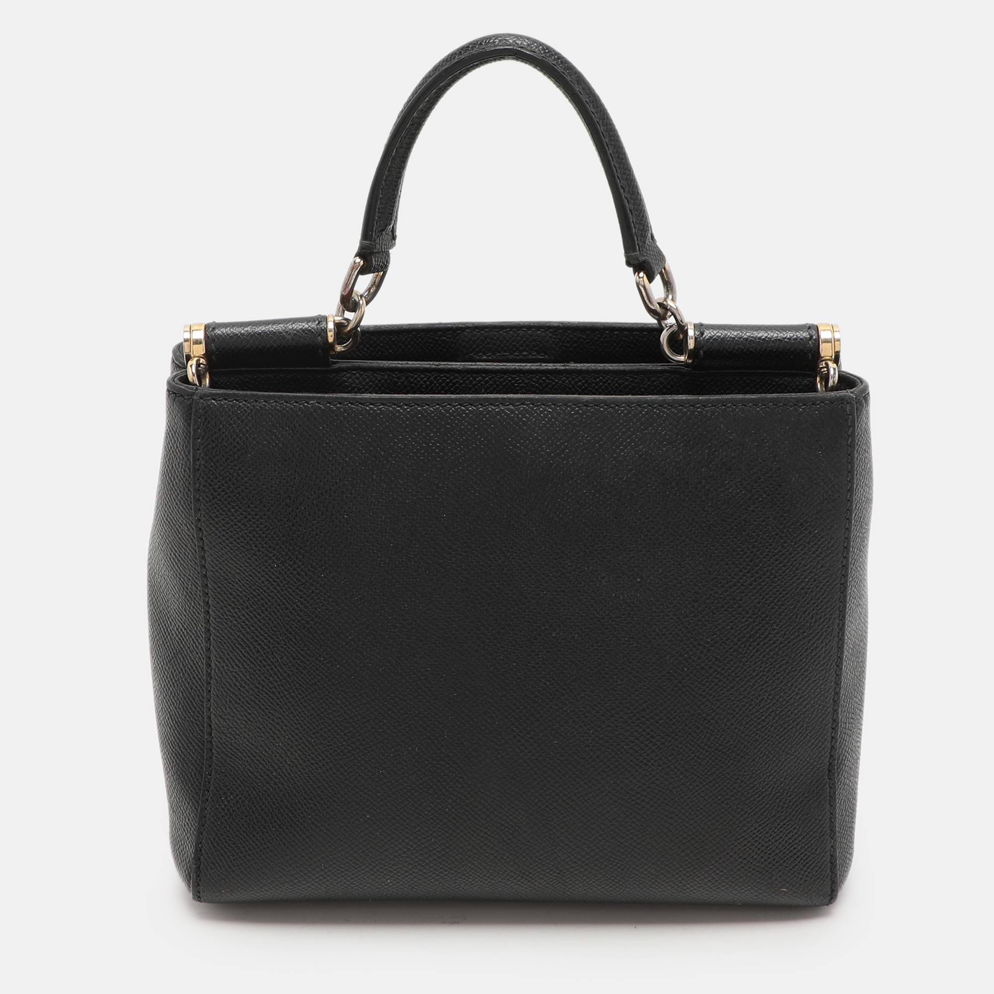 

Dolce & Gabbana Black Leather Miss Sicily Tote