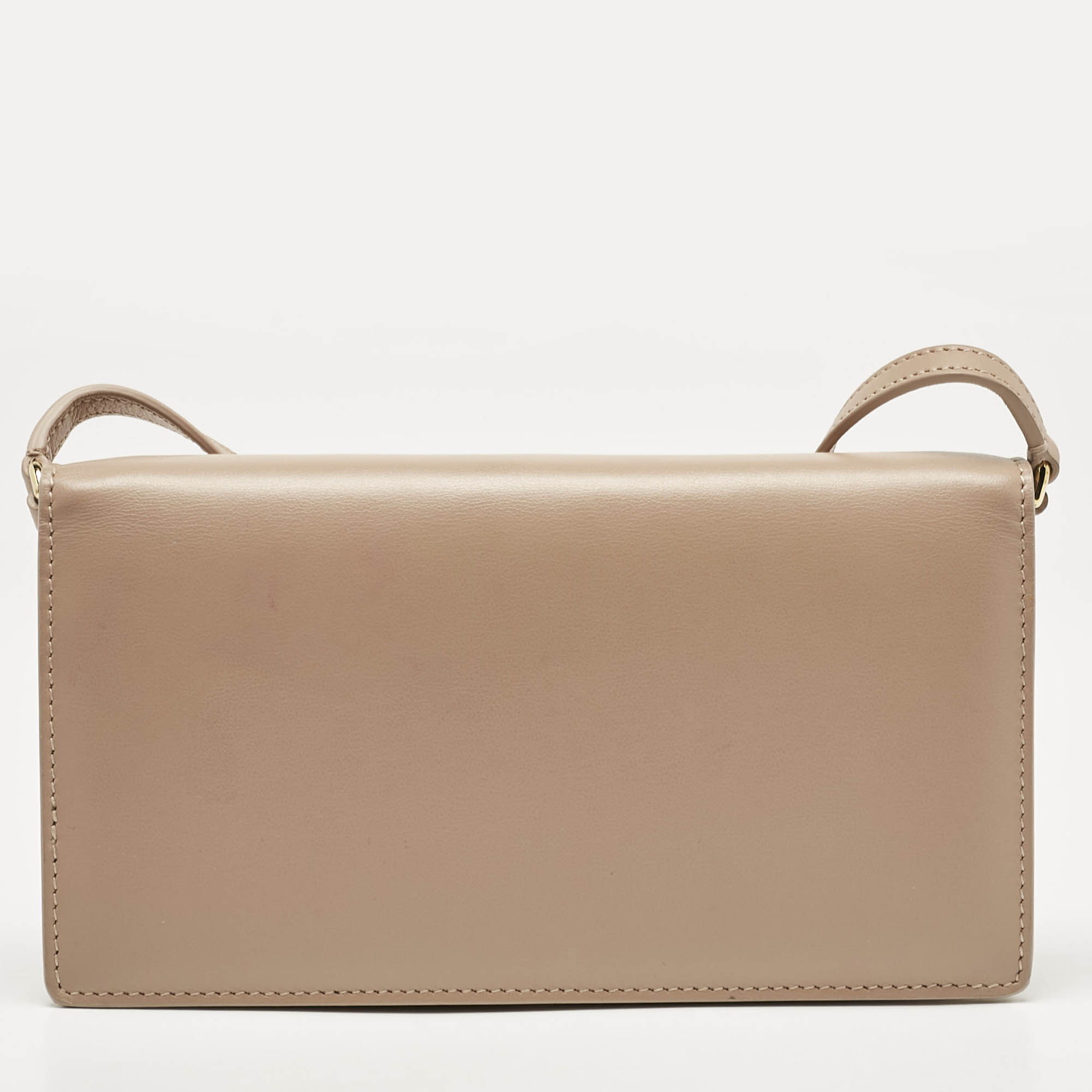 Dolce & Gabbana Blush Pink Leather DG Logo Phone Crossbody Bag 