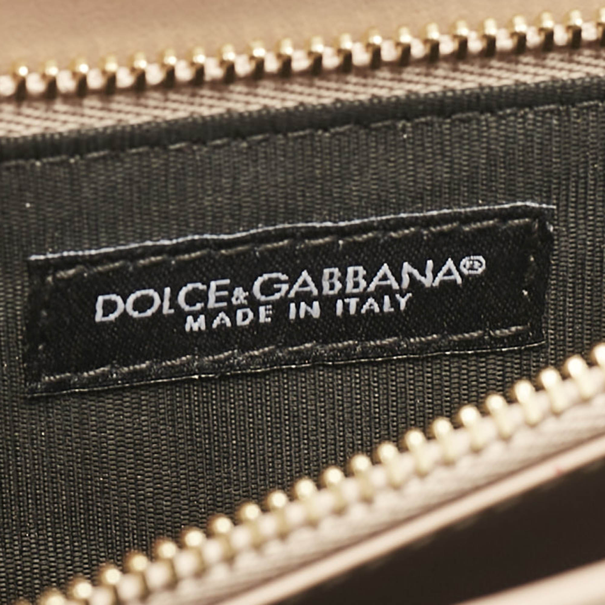 Dolce & Gabbana Blush Pink Leather DG Logo Phone Crossbody Bag 