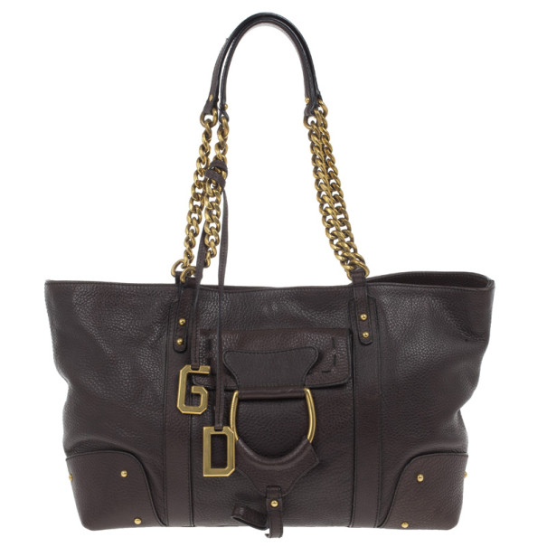 Dolce and Gabbana Brown Leather Tote