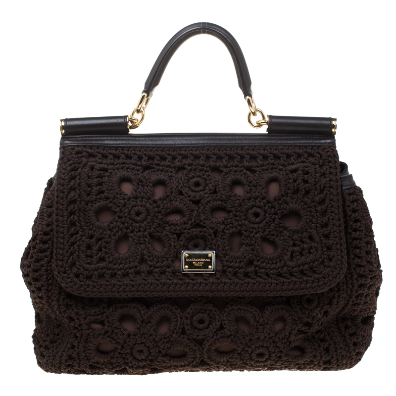 dolce gabbana crochet bag