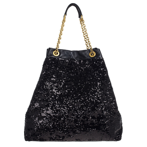 Pre Owned Dolce and Gabbana Miss Kristen Sequined Tote