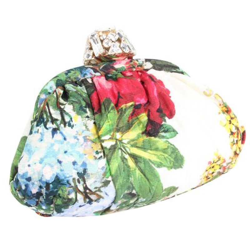 

Dolce and Gabbana Multicolor Fabric Clutch