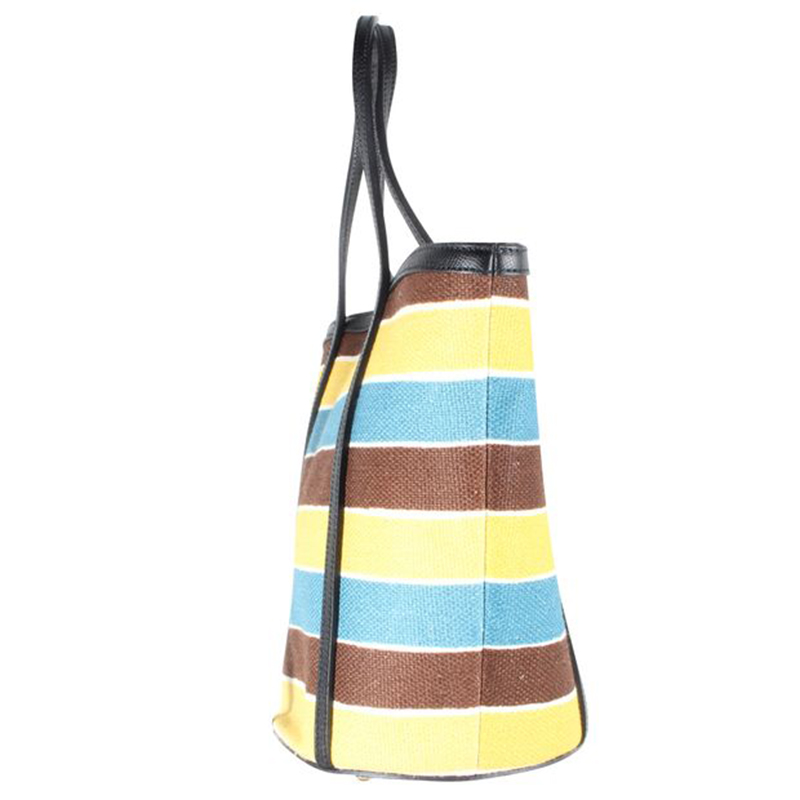 

Dolce and Gabbana Multicolor Canvas Print Tote Bag