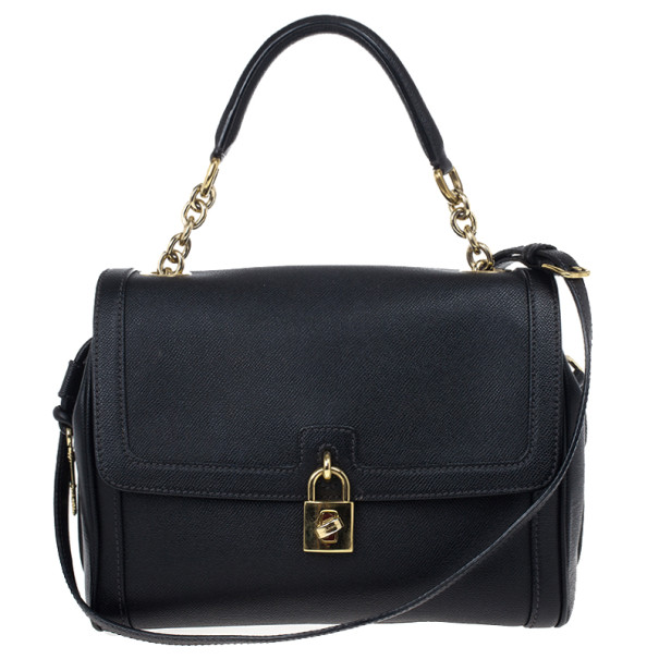 Dolce and Gabbana Leather Bowler Bag