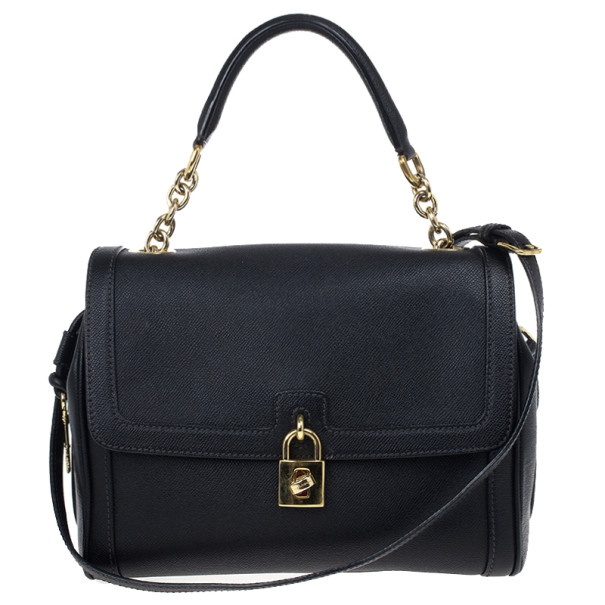 مملوكة مسبقًا Dolce and Gabbana Leather Bowler Bag