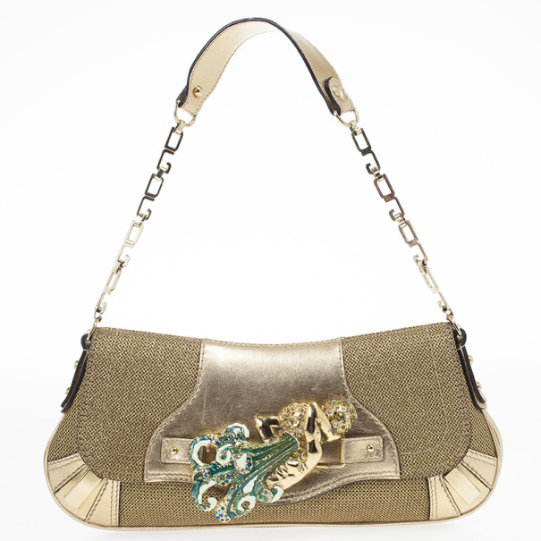 مملوكة مسبقًا Dolce and Gabbana Chain Mesh and Jewels Pochette