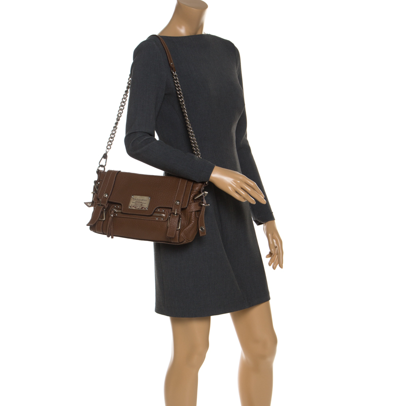 

Dolce & Gabbana Brown Leather Easy Way Satchel