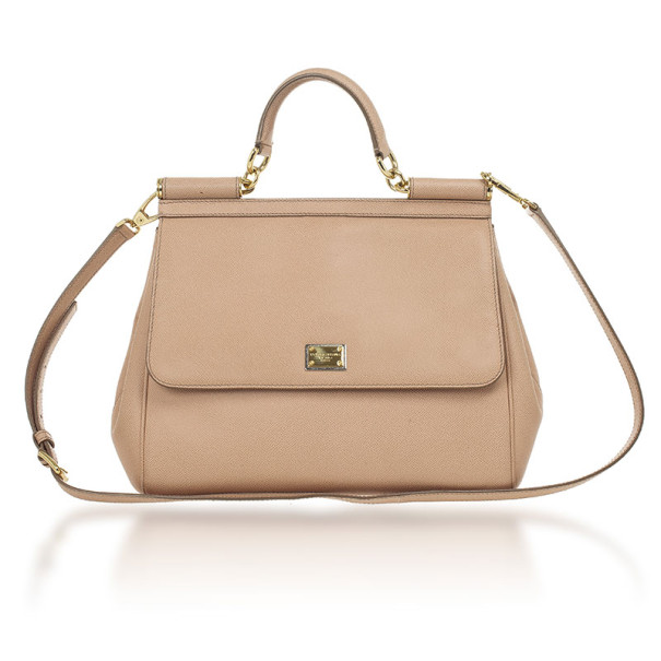 Dolce and Gabbana Beige Miss Sicily Tote