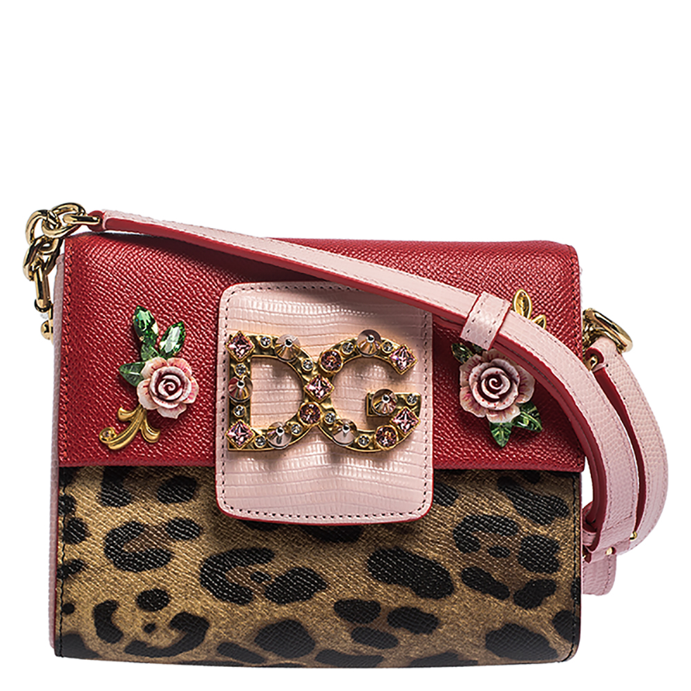 Dolce & Gabbana Multicolor Leopard Print Leather DG Millennials Shoulder Bag  Dolce & Gabbana | TLC