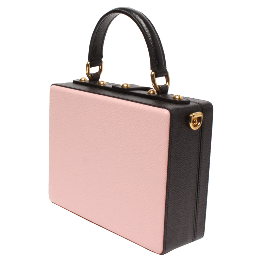 

Dolce & Gabbana Pink/Black Leather Bellezza Shoulder Bag