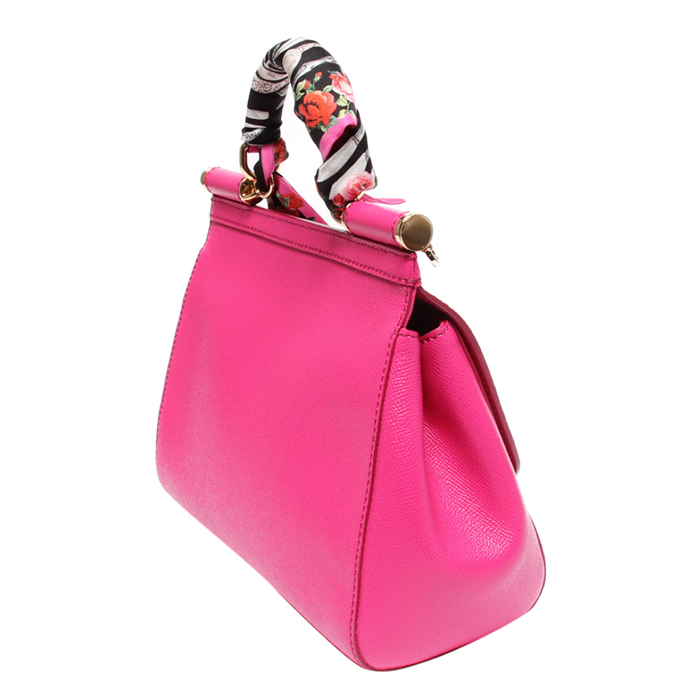 

Dolce & Gabbana Pink Leather Miss Sicily Bag