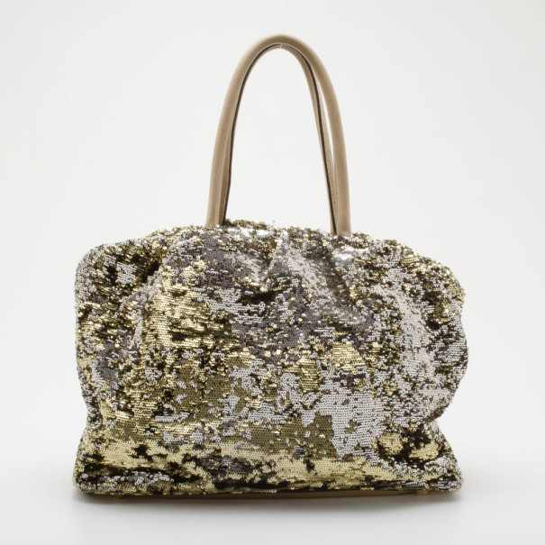 مملوكة مسبقًا Dolce and Gabbana Metallic Sequin Tote