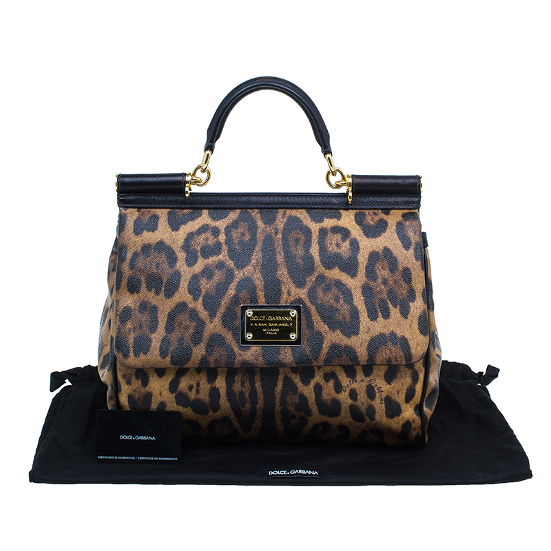 Dolce gabbana discount sicily bag leopard