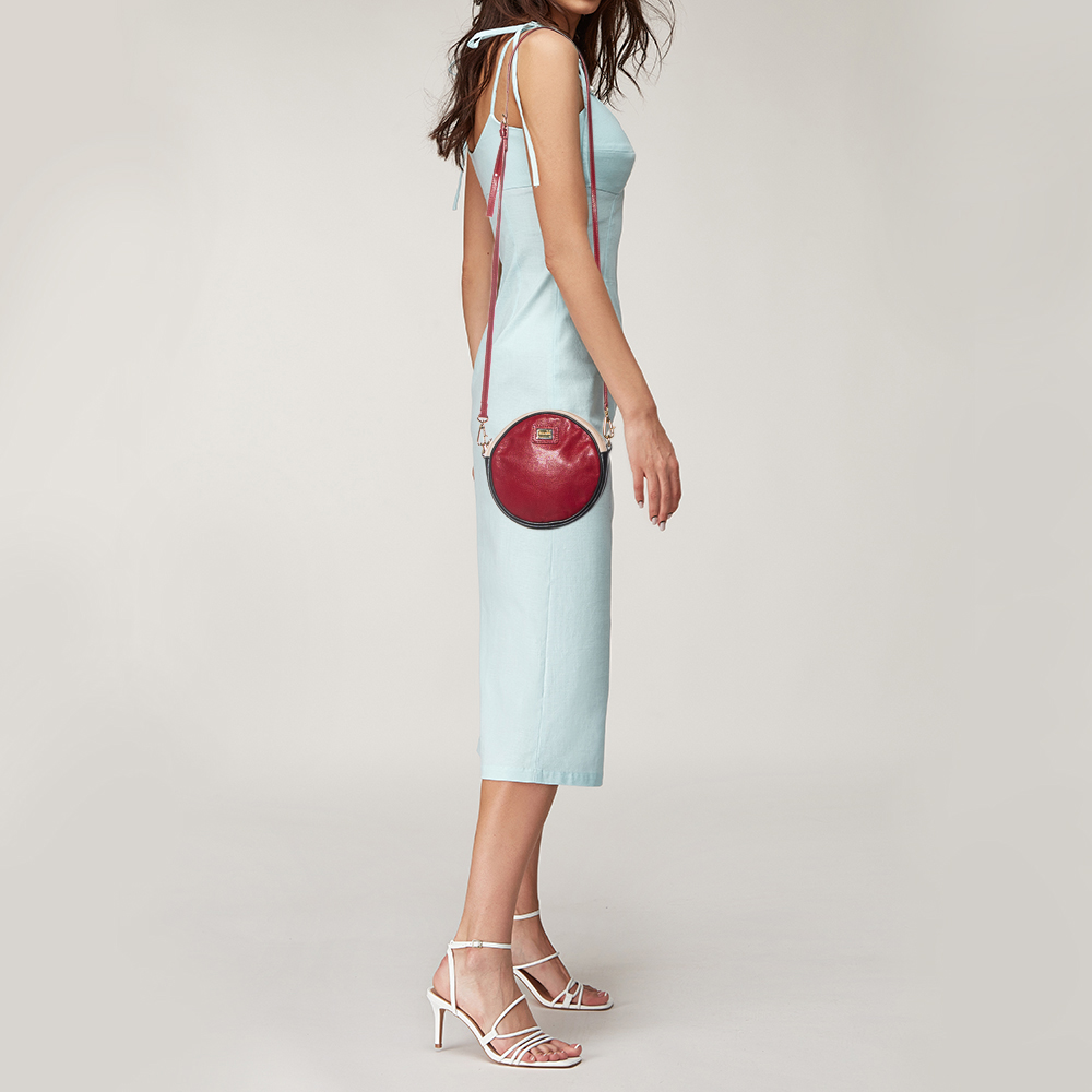 

Dolce & Gabbana Multicolor Leather Round Shoulder Bag