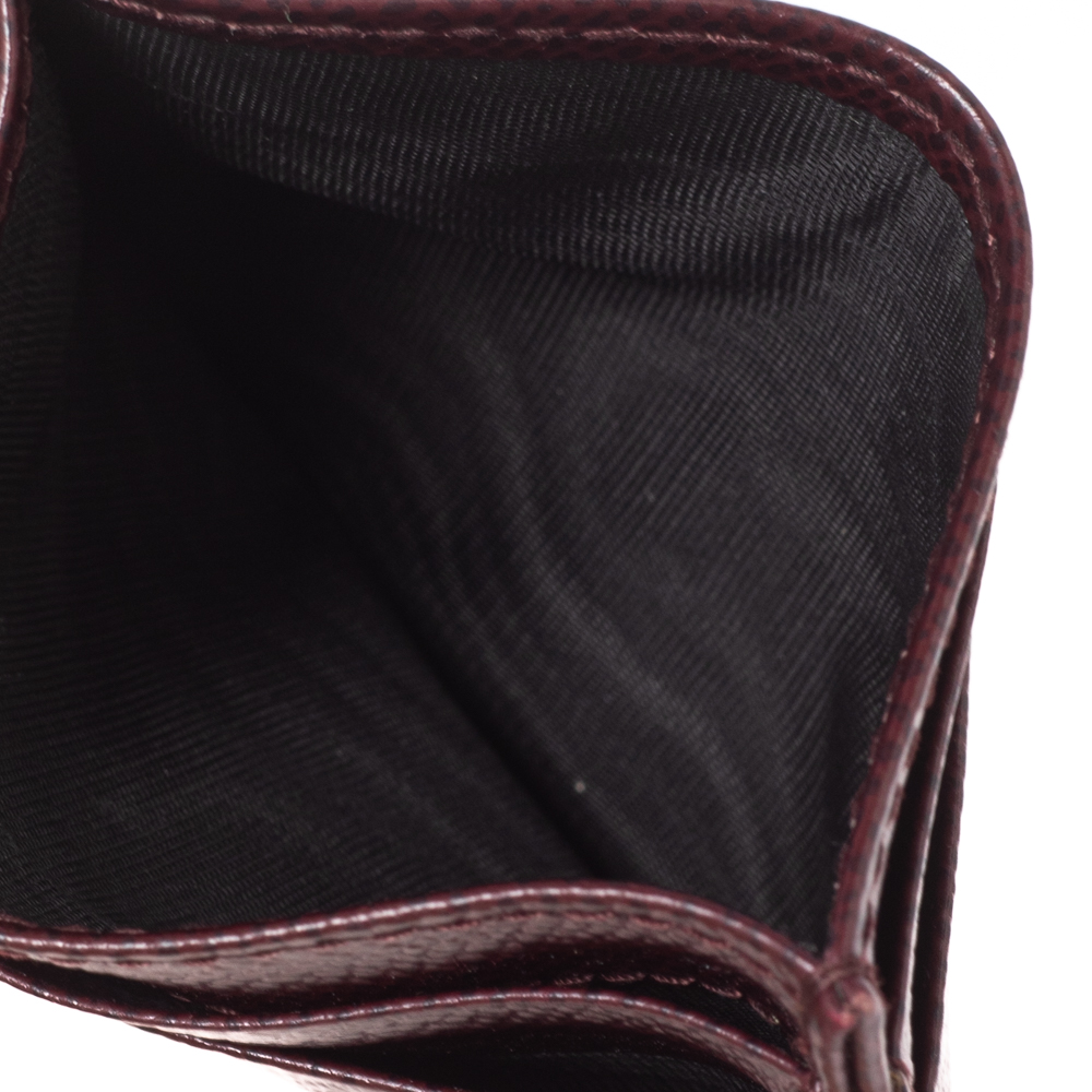 

Dolce and Gabbana Burgundy Leather Card Holder