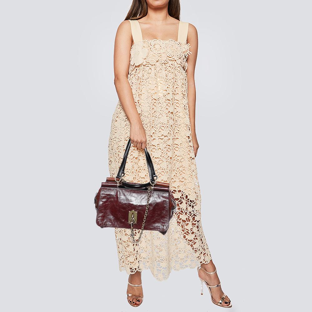 

Dolce & Gabbana Multicolor Leather Miss Sunrise Top Handle Bag