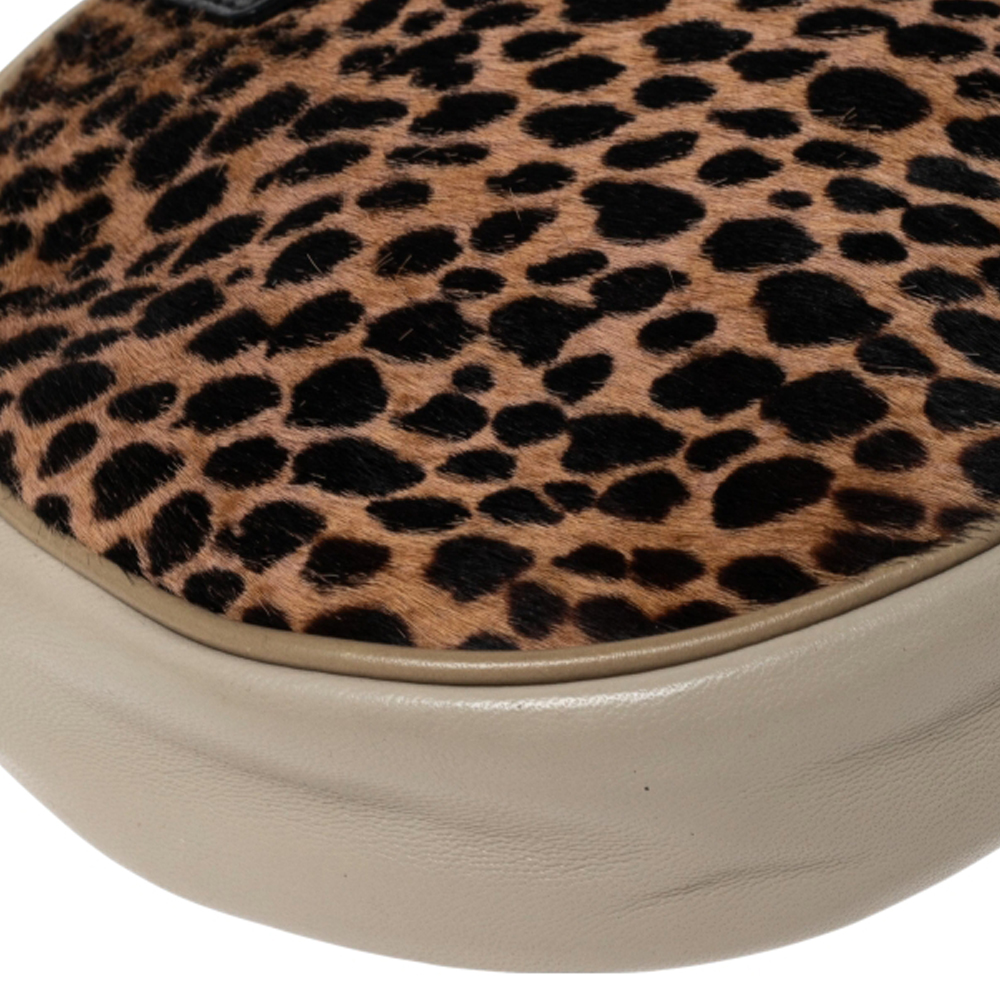Dolce & Gabbana Multicolor/Leopard Print Calf Hair And Leather Shoulder Bag 