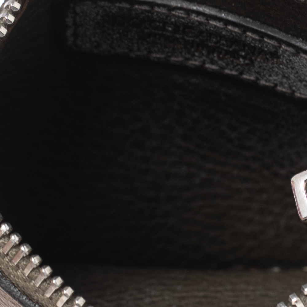 

Dolce & Gabbana Brown Leather Zip Purse