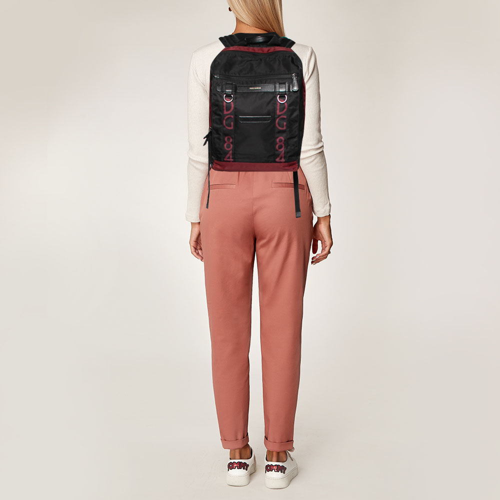 

Dolce & Gabbana Black Fabric Backpack